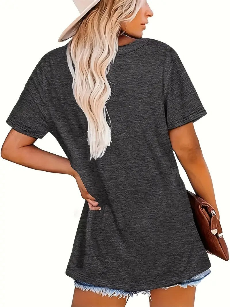 Bow Printed Round Neck Vest